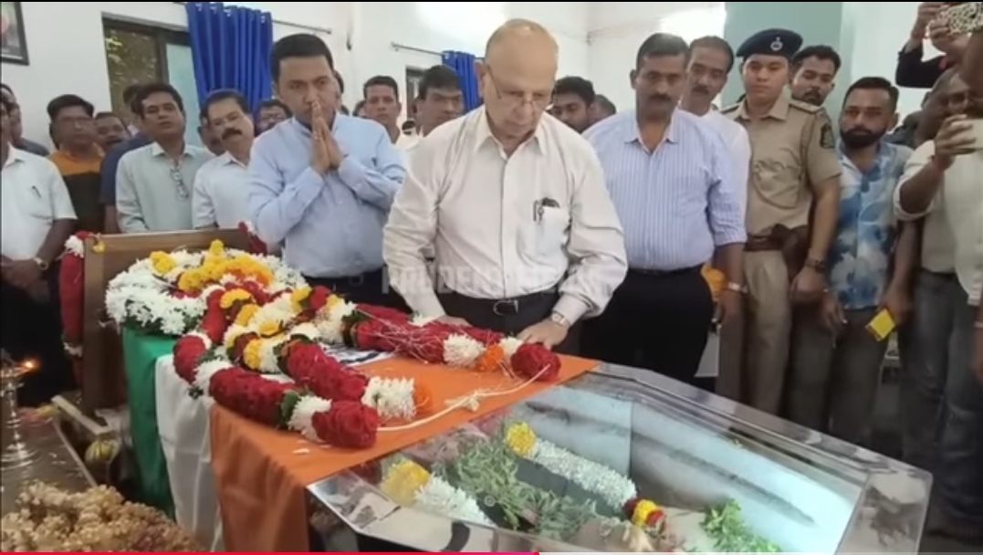 86 वर्षीय प्रतापसिंह राणे ने दी अपने पुराने मित्र और राजनीतिक साथी रवि नाइक को भावभीनी अंतिम विदाई
