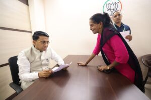 मडगांव में बीजेपी कार्यकर्ताओं से मुख्यमंत्री की मुलाकात